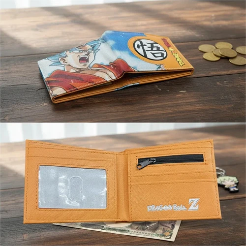 Billetera Logo Dragon Ball 21x9cm Mundogeek Naranja