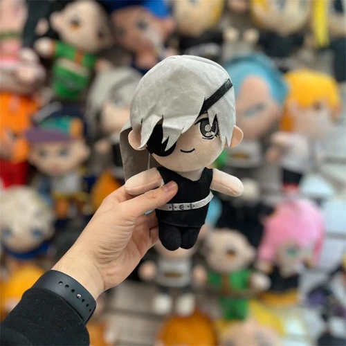 Peluche Mediano Quanxi ( Chainsaw Man ) Mundogeek Negro Con Gris - Imagen 2