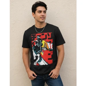 Remera De Anime Chainsaw Man Denji Convertido Mundogeek