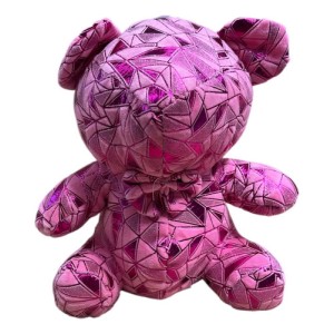 Peluche De Felpa Oso Brillante 25cm Mundogeek Violeta