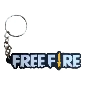Free Fire Llavero De Goma De Excelente Calidad Mundogeek Blanco