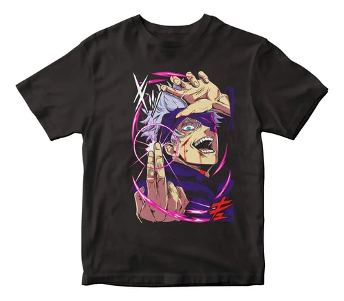 Remera Camiseta Anime Jujutsu Kaisen Personaje Satoru Gojo