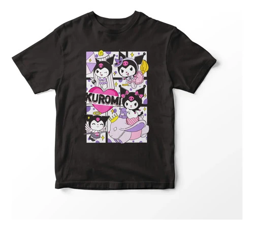 Remera Kuromi Mundo Geek Unisex Manga Corta - Imagen 2