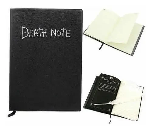 Cuaderno Libreta Death Note Anime Light Yagami Ryuk + Pluma Negro - Imagen 3