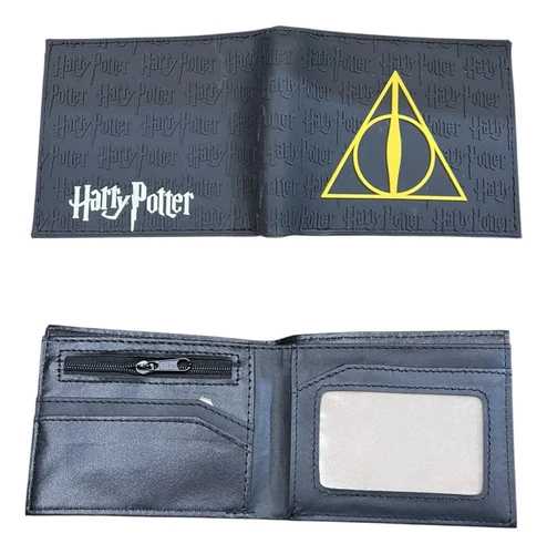 Billetera Harry Potter 21x9cm Mundogeek Negro Reliquias - Imagen 2
