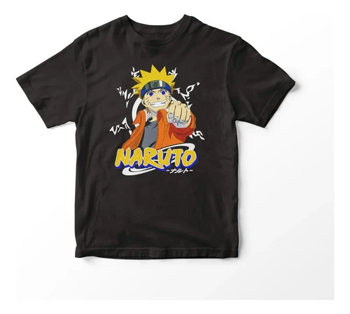 Remera Personaje Naruto Uzumaki De Anime Naruto 100% Algodon - Imagen 2