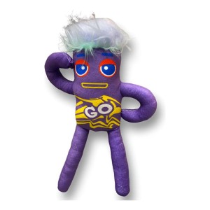Peluche Mounstro Salchicha Violeta ( Grande ) Mundogeek Violeta