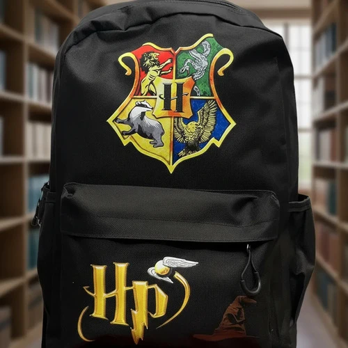 Mochila Escolar Grande Harry Potter Negro - Imagen 3