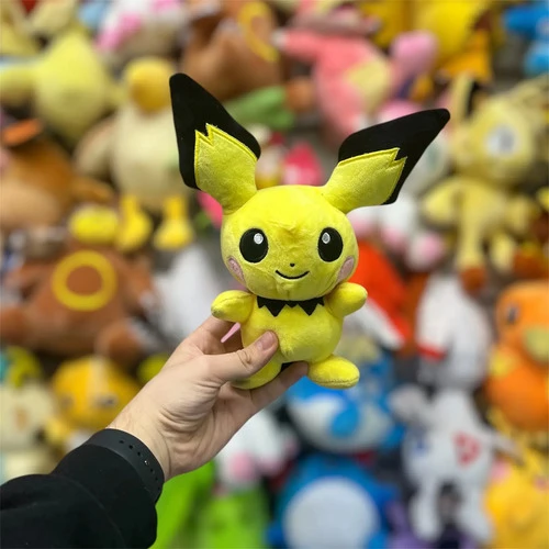 Peluche Mediano Pichu 22cm ( Pokemon ) Mundogeek Amarillo - Imagen 2
