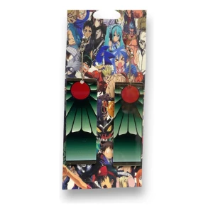 Caravana Grande Acrilico De Presion ( Demon Slayer Mundogeek Rojo Con Verde