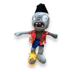 Peluche Mediano Zombie Playero 30cm ( Plantas Vs Zombies ) Rojo Con Gris