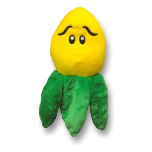 Peluche Planta Maiz Plantas Vs Zombies ( Mediano ) Mundogeek Amarillo Con Verde