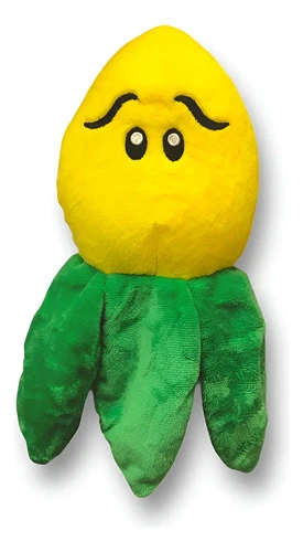 Peluche Planta Maiz Plantas Vs Zombies ( Mediano ) Mundogeek Amarillo Con Verde