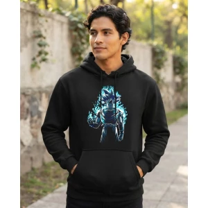 Buzo Canguro Con Capucha Goku Ultra Instinto Dragón Ball