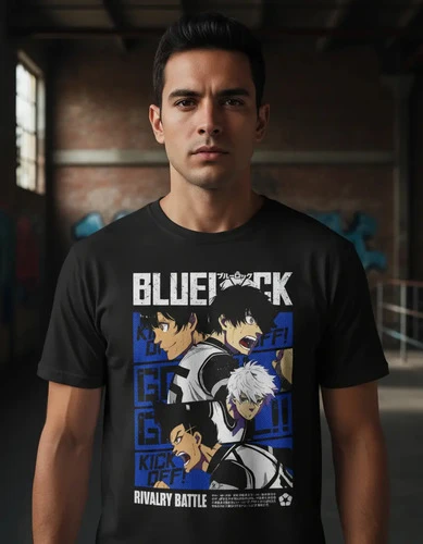 Remera Anime Bluelock Nagi Isagi Chiguiri Barou