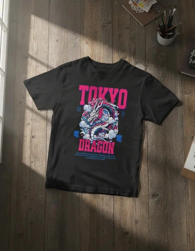 Remera Mundo Geek Dragon Unisex Manga Corta - Imagen 3
