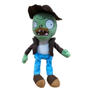 Peluche Planta Vs Zombies (zombie Vaquero) Mundogeek Marron Con Azul