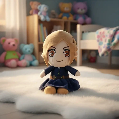 Peluche De Felpa Anime Jujutsu Kaisen Nobara Azul - Imagen 2