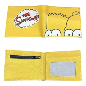 Billetera De Homero Los Simpson Eco Cuero Mundogeek Amarillo Homero Y Bart