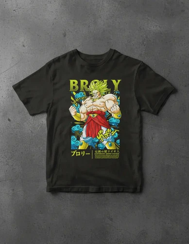Remera Anime Broly Dragon Ball Z - Imagen 3