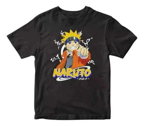 Remera Personaje Naruto Uzumaki De Anime Naruto 100% Algodon
