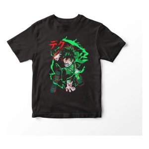 Remera Camiseta De Anime Boku No Hero Deku Poder Mundogeek