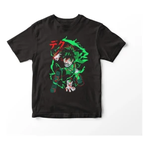 Remera Camiseta De Anime Boku No Hero Deku Poder Mundogeek