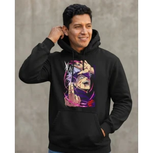 Buzo Canguro Con Capucha Anime Gojo Jujutsu Kaisen