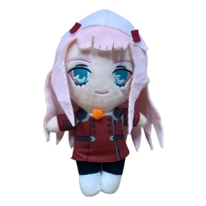 Peluche Zero Two (darling In The Franxx) Mundogeek Rosa Con Rojo