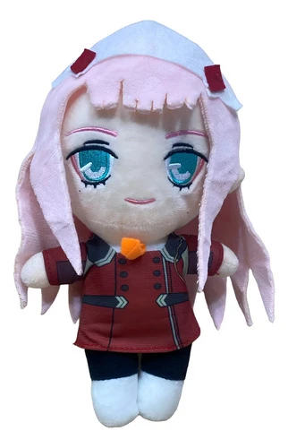 Peluche Zero Two (darling In The Franxx) Mundogeek Rosa Con Rojo