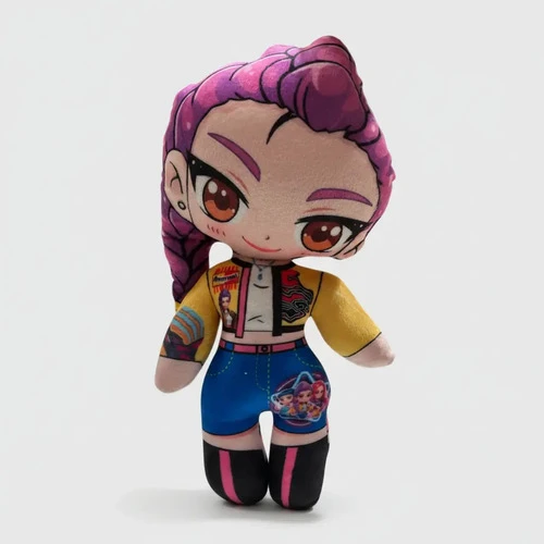 Peluche Huntrix Rumi Kpop Demon Hunter Las Guerreras Kpop Violeta - Imagen 3