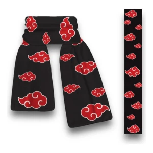 Bufanda Akatsuki Naruto Mundogeek Negro Con Rojo Akatsuki 160cm X 25cm