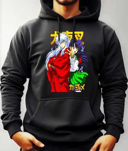 Buzo Canguro Con Capucha Anime Inuyasha Y Aome Mundogeek
