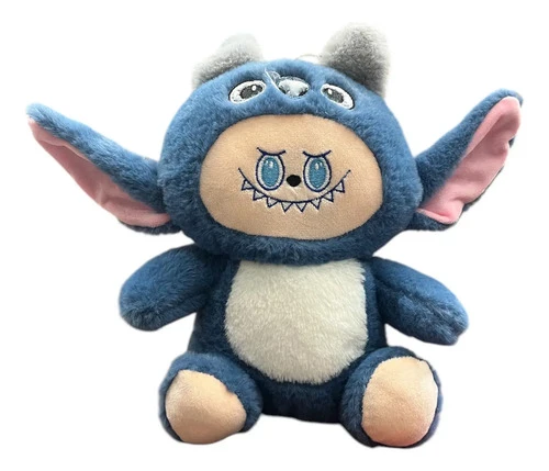 Peluche De Felpa Labubu Traje De Stitch 25cm Mundogeek Azul