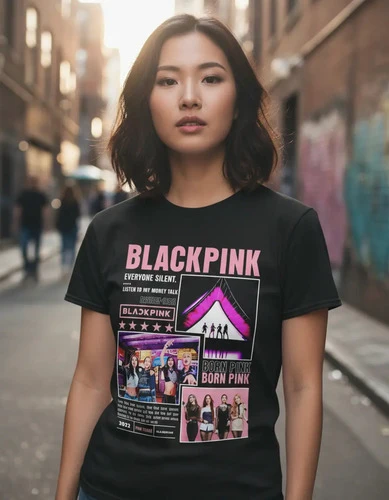 Remera Kpop Black Pink