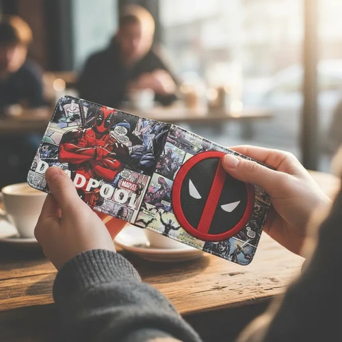 Billetera Relieve Collague Deadpool ( Marvel ) Mundogeek Negro Deadpool - Imagen 3