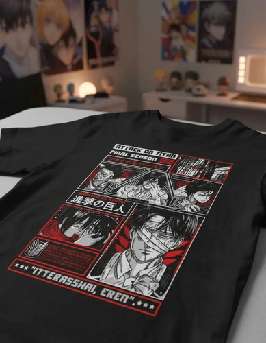 Remera Anime Eren Attack On Titan - Imagen 3