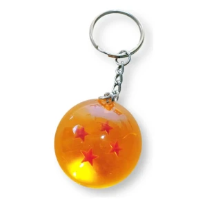 Llavero Esfera Del Dragon 4 Estrella Dragon Ball Son Goku Naranja