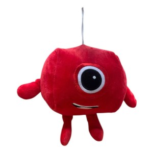 Peluche De Felpa Juego Numberblocks Rojo 20cm Rojo