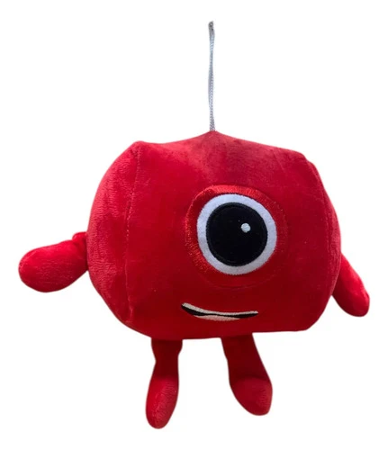Peluche De Felpa Juego Numberblocks Rojo 20cm Rojo
