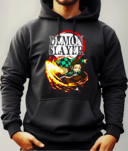 Buzo Canguro Con Capucha Anime Demon Slayer Mundogeek