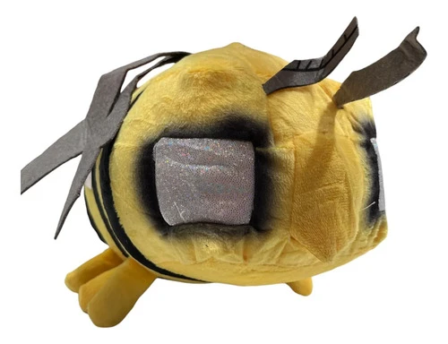 Peluche Mediano Abeja Minecraft 20cm Amarillo