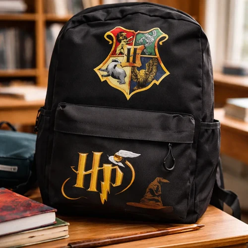 Mochila Escolar Grande Harry Potter Negro - Imagen 2