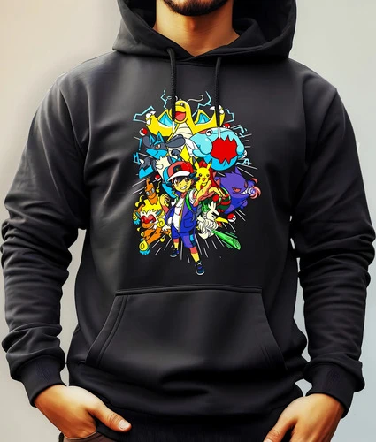 Buzo Canguro Con Capucha Anime Personajes Pokemon Mundogeek