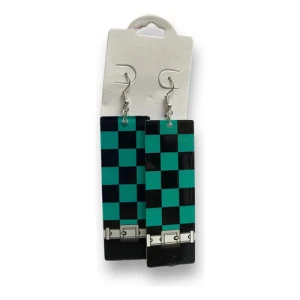 Caravana Grande Acrilico Ropa Tanjiro ( Demon Slayer ) Negro Con Verde