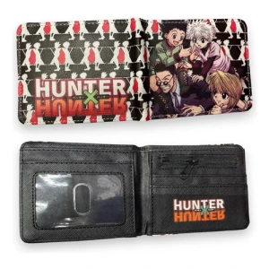 Billetera Hunter X Hunter Personajes Mundogeek Negro Con Rojo Hunter X Hunter