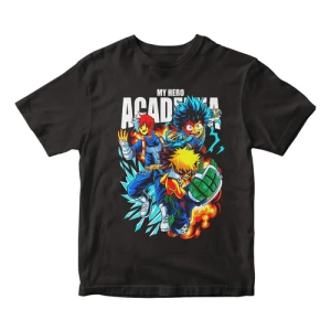 Remera Anime Boku No Hero Deku Personajes - Bakugo Todoroki