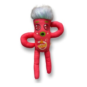 Peluche Mounstro Salchicha Rosado ( Grande ) Mundogeek Rosa