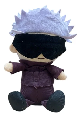 Peluche Mediano 20cm Jujutsu Kaisen Gojo Mundogeek Negro - Imagen 2