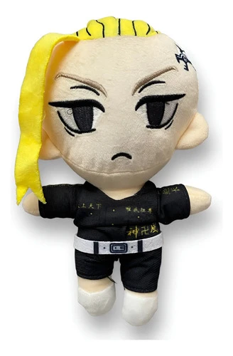 Peluche Excelente Calidad De Draken Tokyo Revengers Negro Con Amarillo